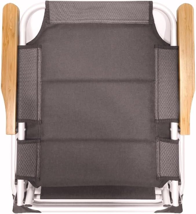 Lightweight Folding Campervan Chair with Mesh Padding Grey