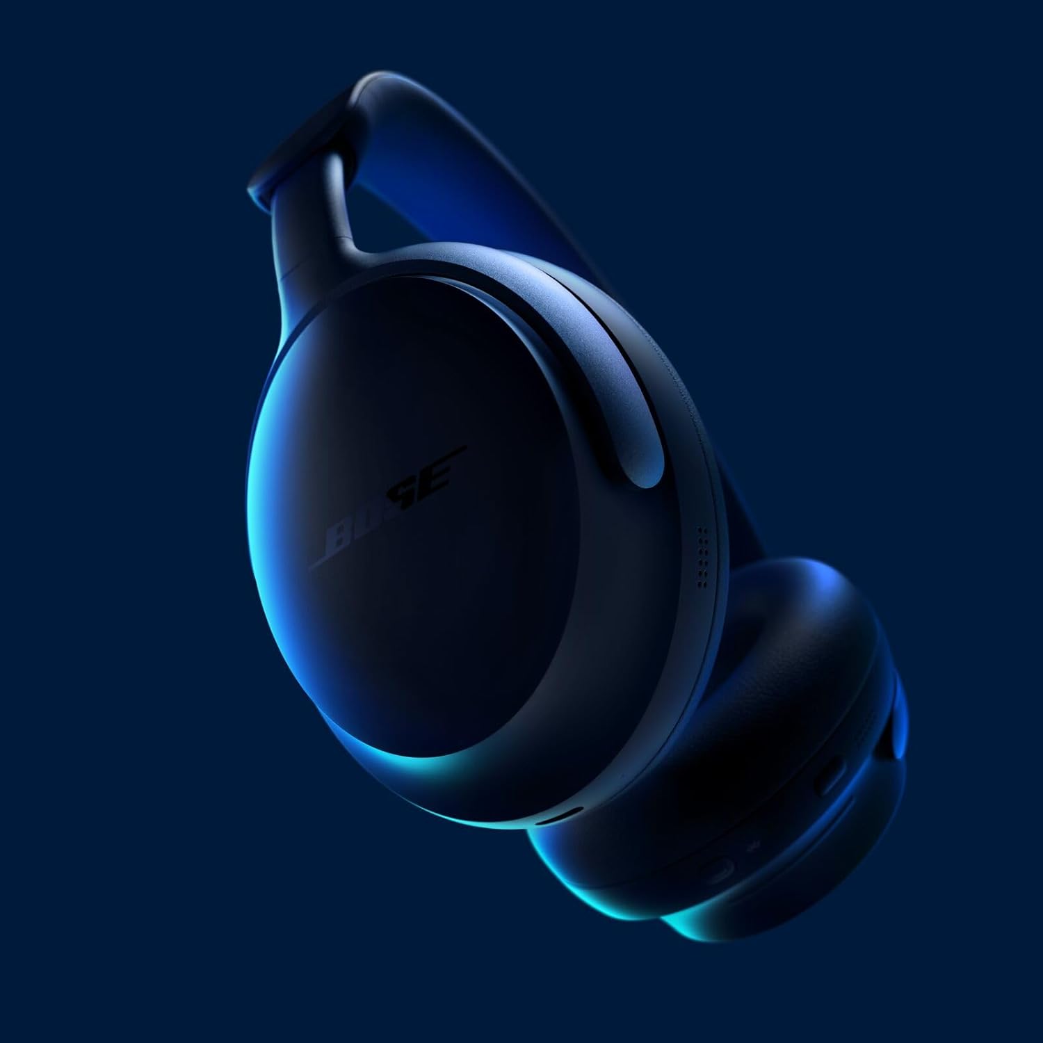 Wireless Noise Cancelling Over Ear Headphones Spatial Audio 24Hr Blue