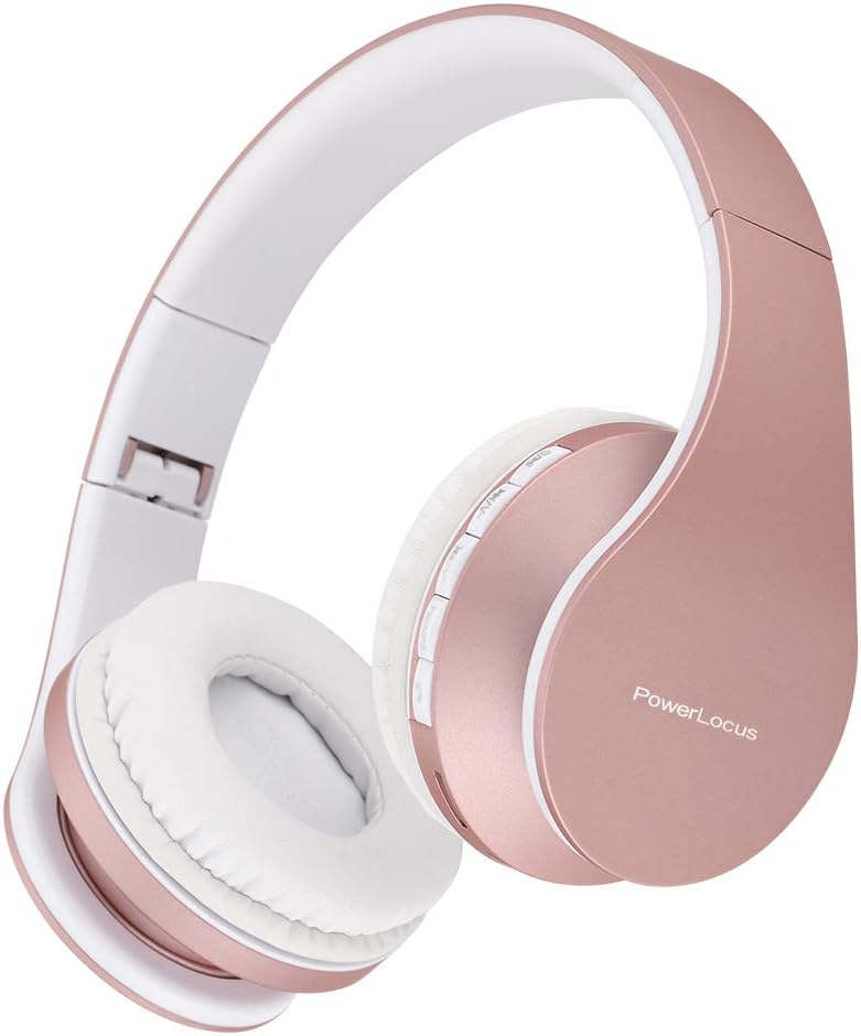 Bluetooth Over Ear Headphones Foldable Wireless Mic Case