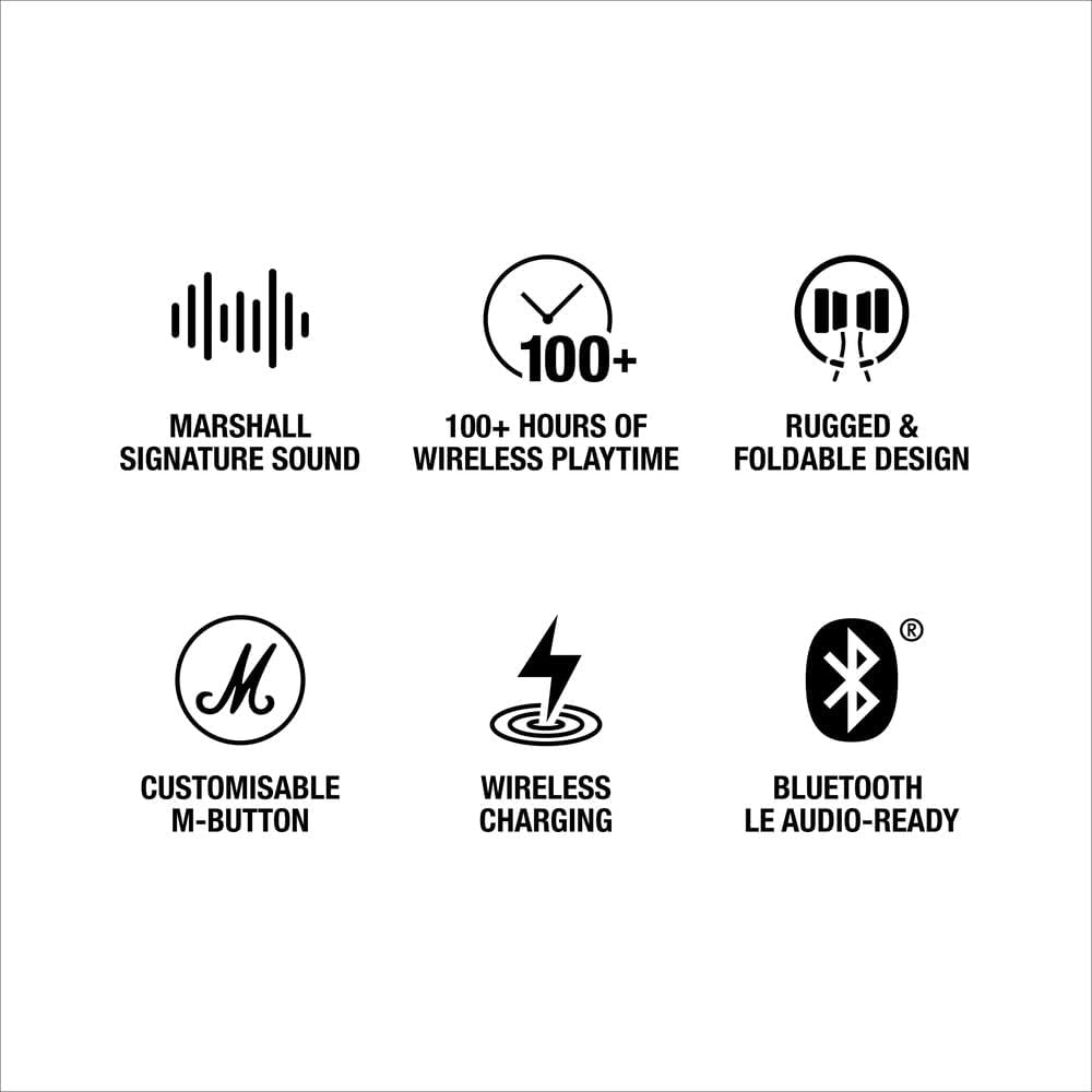 Wireless On Ear Bluetooth Headphones 100H Playtime Foldable Bass