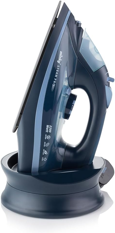 Cordless Steam Iron 2400W Ceramic Soleplate 270ml Tank Charging Base