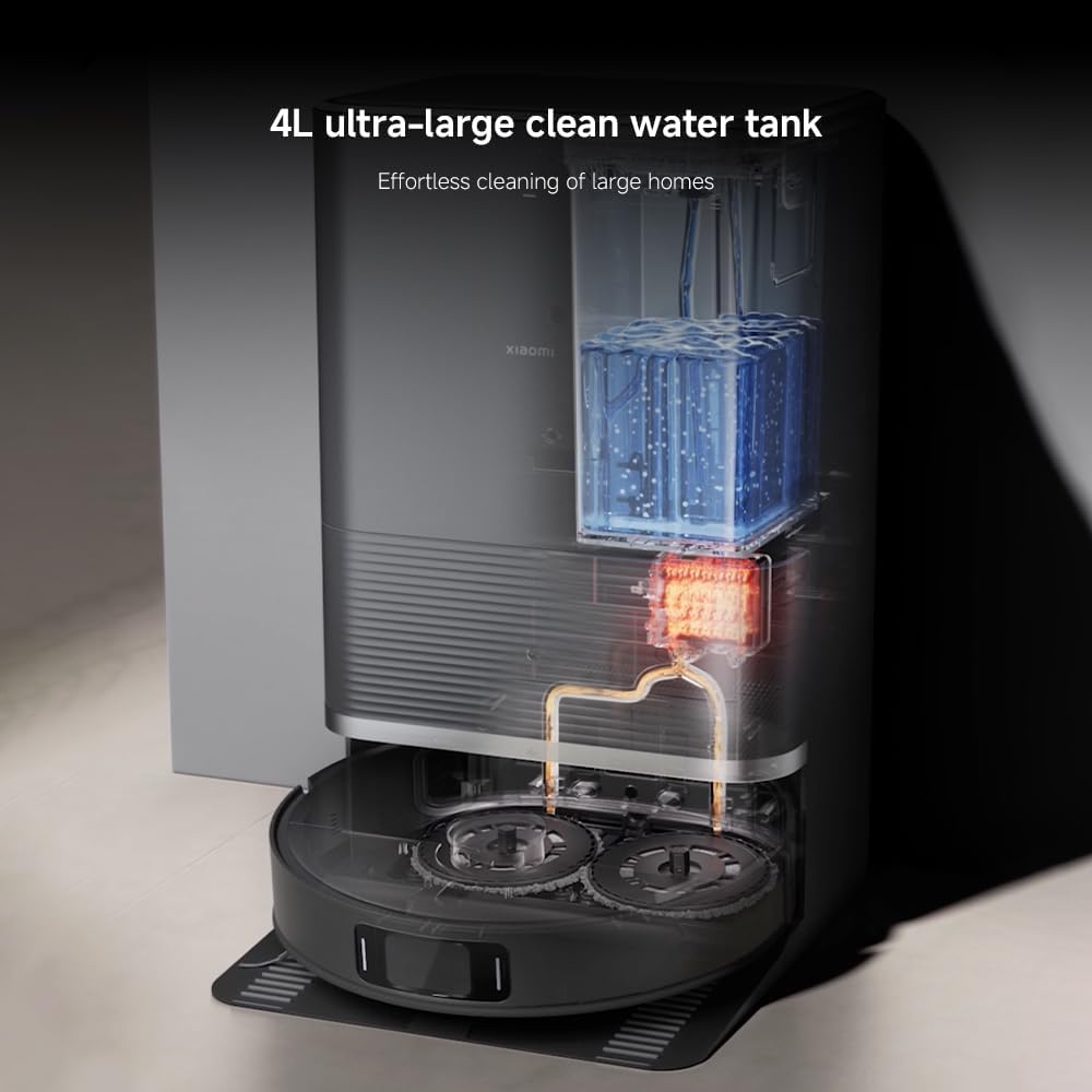 Robot Vacuum Mop Self Empty 8000Pa LiDAR Hot Wash Smart Clean