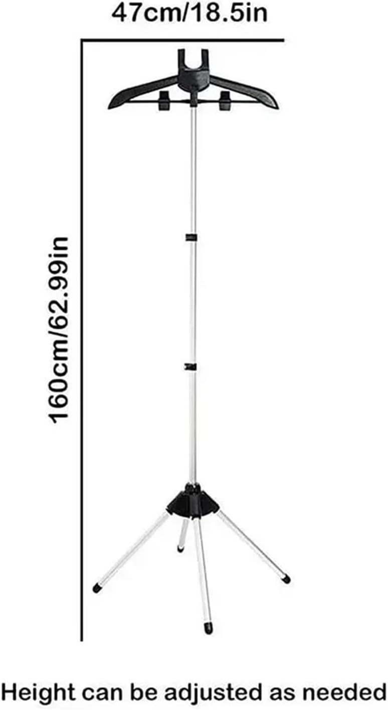 Clothes Steamer Stand Adjustable Garment Rack Foldable Hanger
