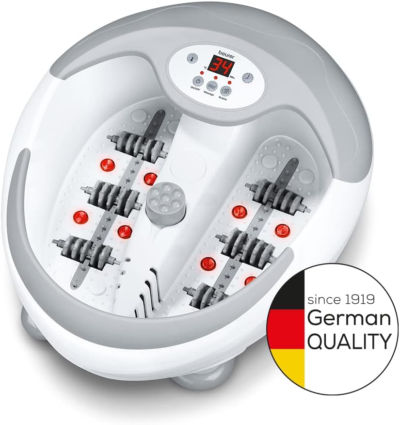 Heated Foot Spa Massager Bubble Vibration Infrared Reflexology Bath
