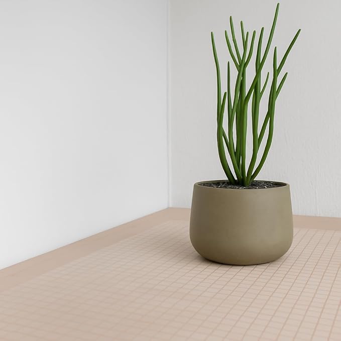 Extra Large Beige Plant Pot 46cm Garden Planter Indoor Outdoor
