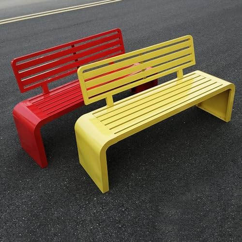 3 Seater Metal Garden Bench Weatherproof Outdoor Park Patio Seat