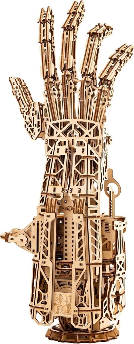 586pc Robotic Hand 3D Wooden Puzzle Mechanical DIY Engineering Model - Kwikley