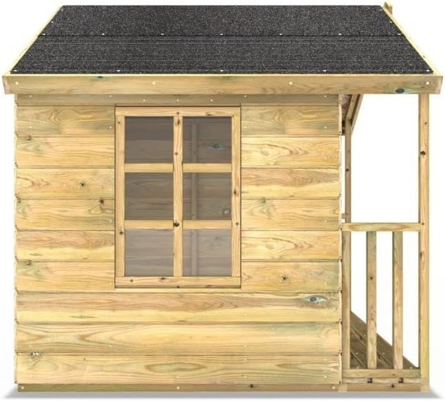 5FT x 5FT Wooden Kids Playhouse Outdoor Garden Wendy House - Kwikley