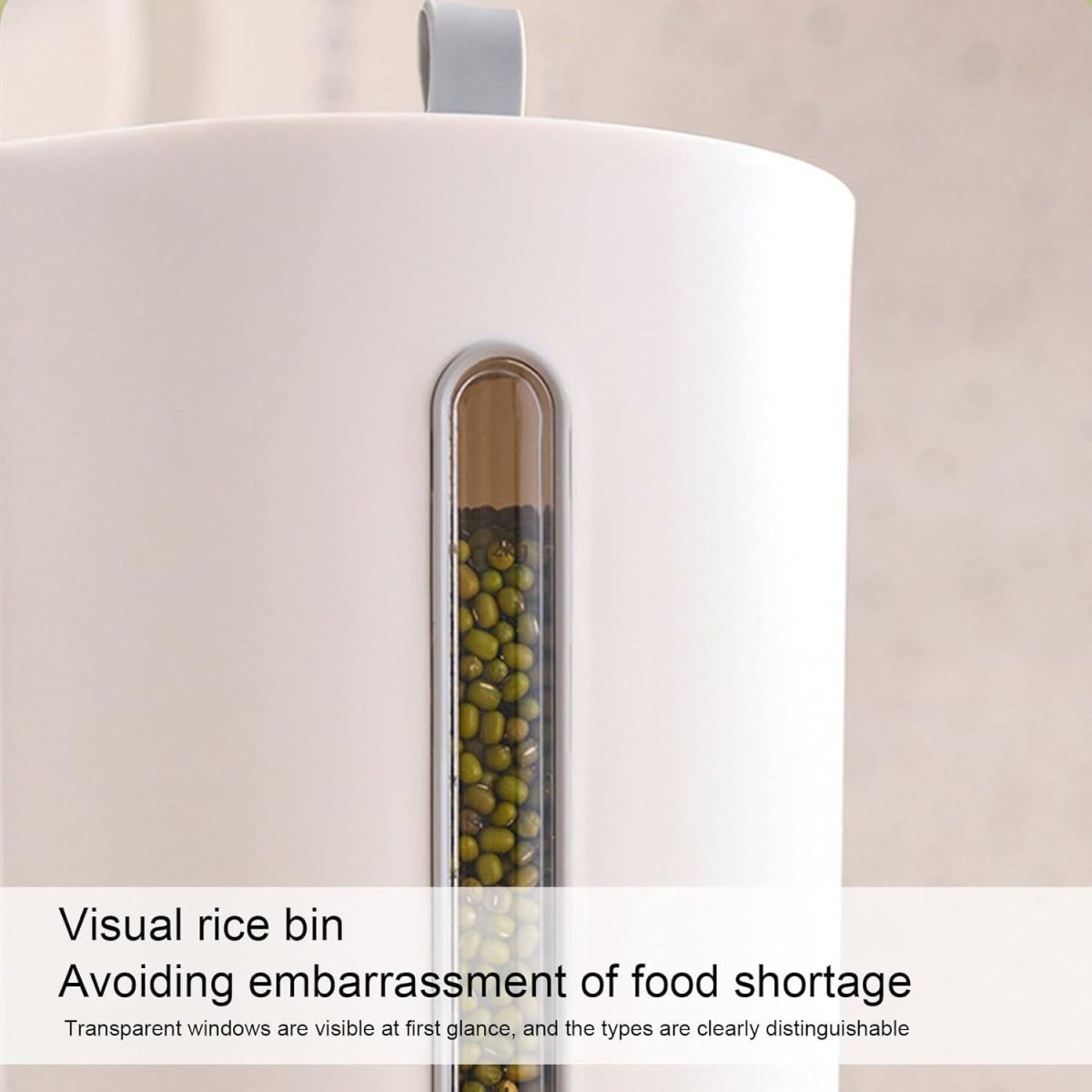5KG Japanese Rice Storage Bucket Double Dispenser Press Lid Grain Bin - Kwikley