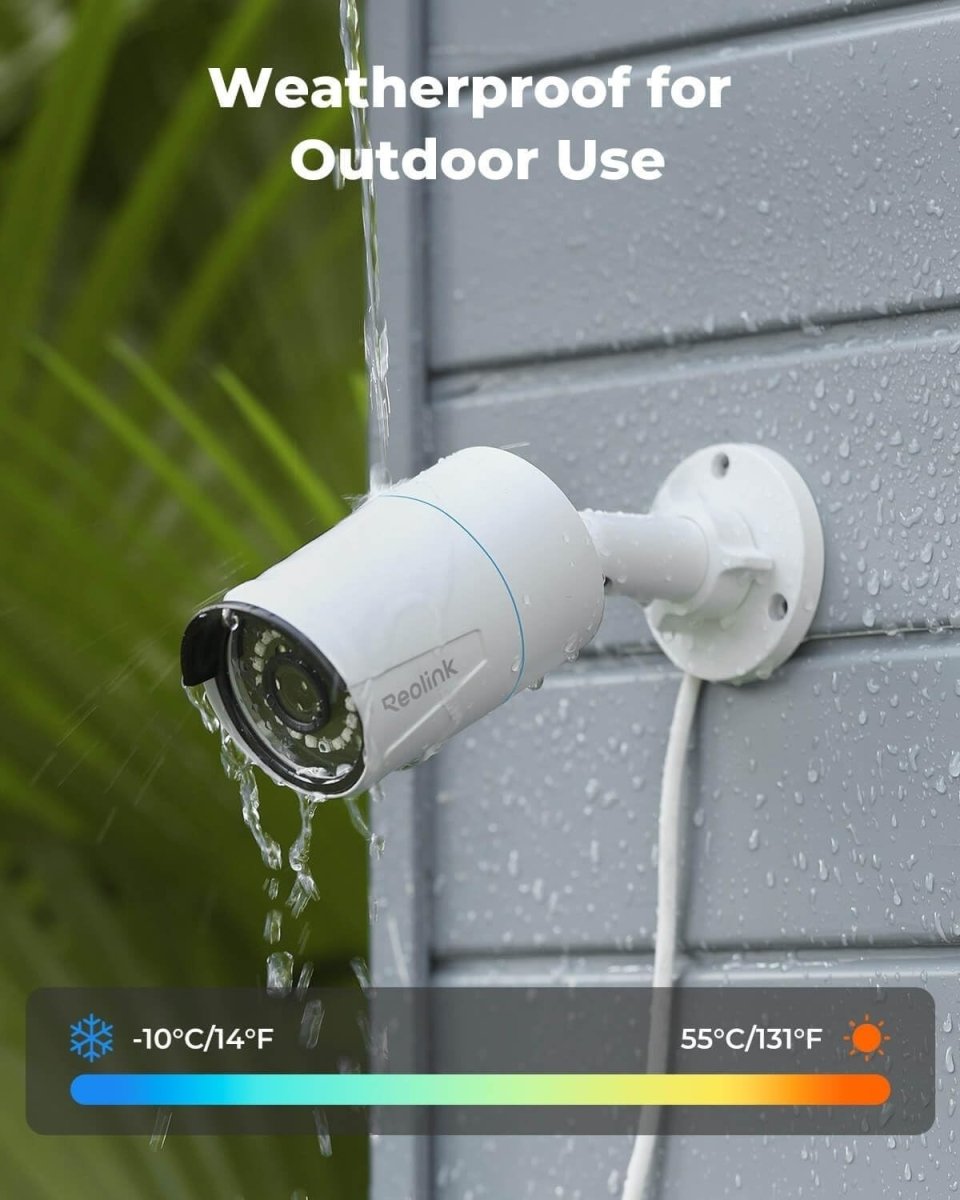 5MP PoE Security Camera Human Vehicle Detection Audio IP67 CCTV - Kwikley