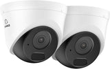 5MP PoE Security Cameras with Audio AI Human Vehicle Detection 2 Pack
