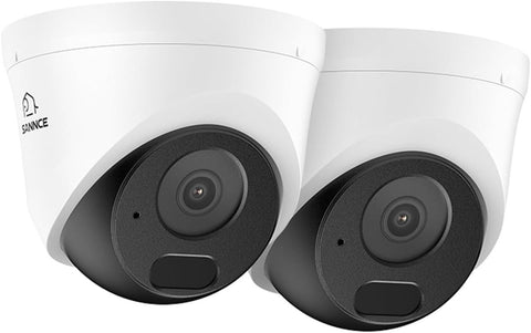 5MP PoE Security Cameras with Audio AI Human Vehicle Detection 2 Pack