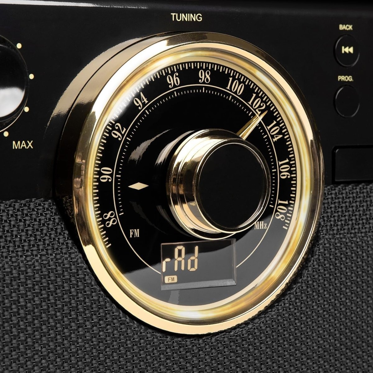 6 - in - 1 Record Player Bluetooth CD Cassette FM Radio Turntable Wood - Kwikley