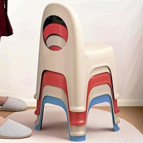 6 - Pack Stackable Toddler Classroom Chairs Plastic School Stools - Kwikley