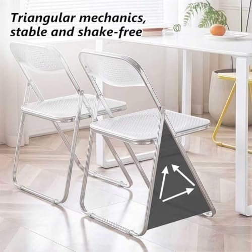 6 - Pack White Plastic Folding Chairs Stackable Portable Indoor Outdoor Party Seat - Kwikley