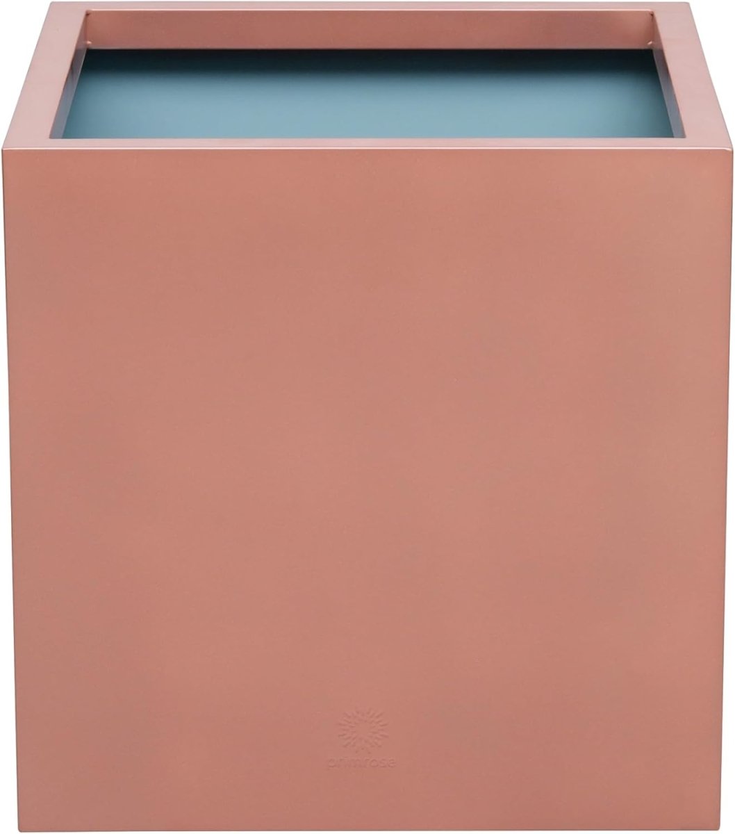 60cm Copper Cube Planter Large Metal Zinc Outdoor Garden Pot - Kwikley
