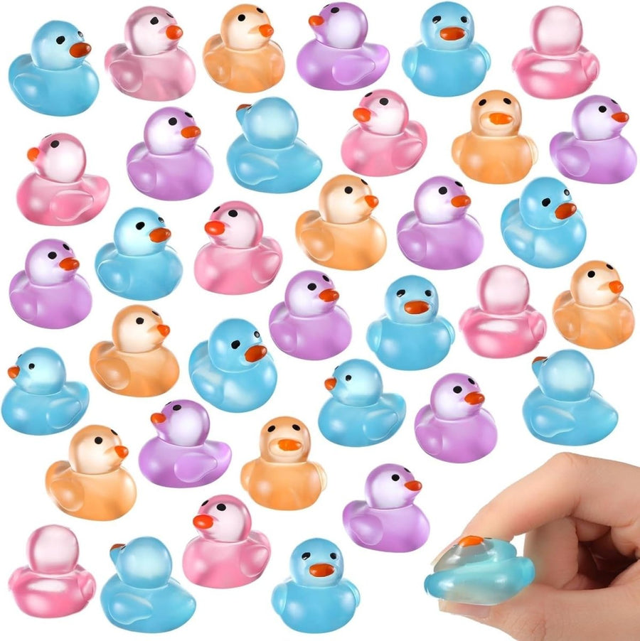 60pcs Mini Duck Sensory Fidget Toys Stress Relief Cute Squeeze Gifts - Kwikley