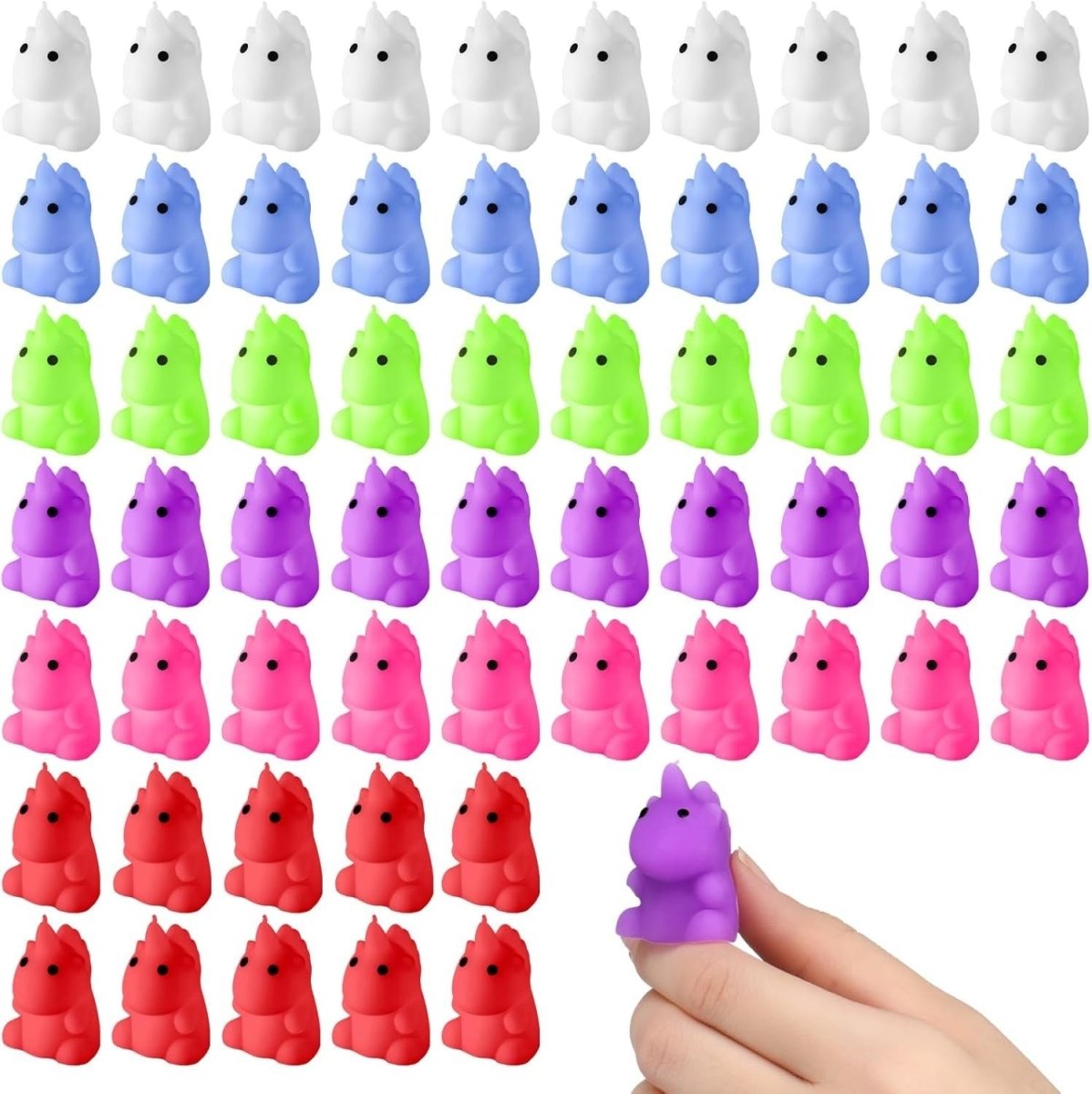 60pcs Mini Unicorn Stress Relief Fidget Toys Cute Sensory Squeeze Gifts - Kwikley
