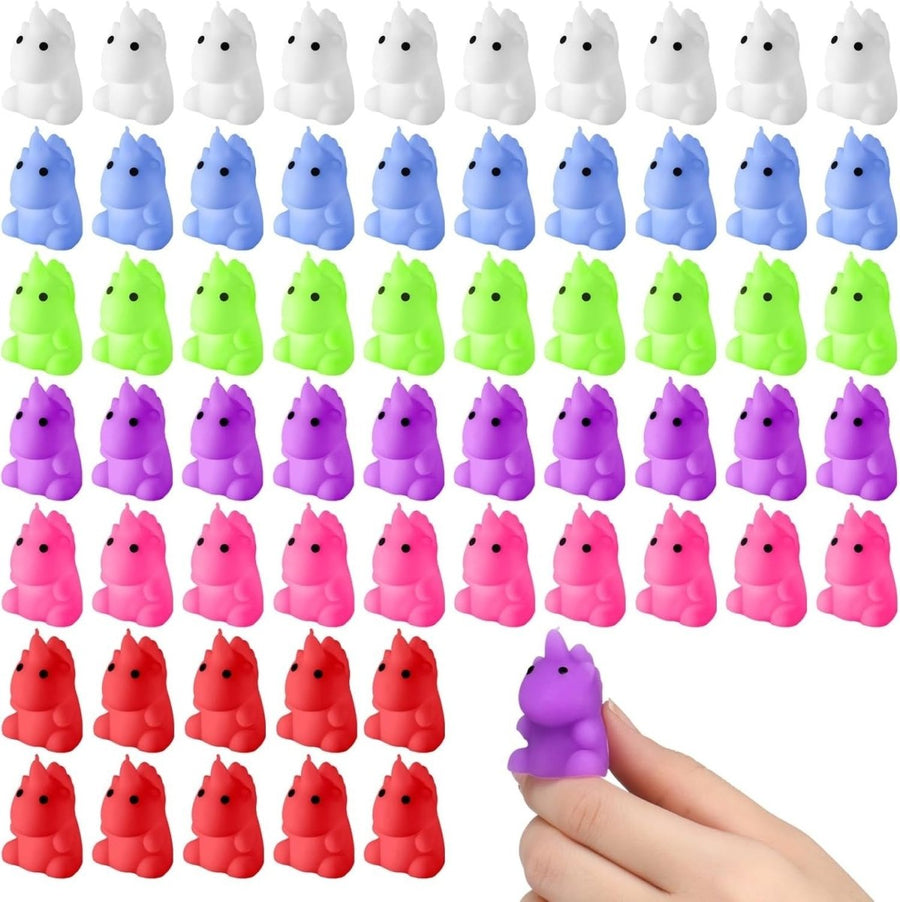 60pcs Mini Unicorn Stress Relief Fidget Toys Cute Sensory Squeeze Gifts - Kwikley