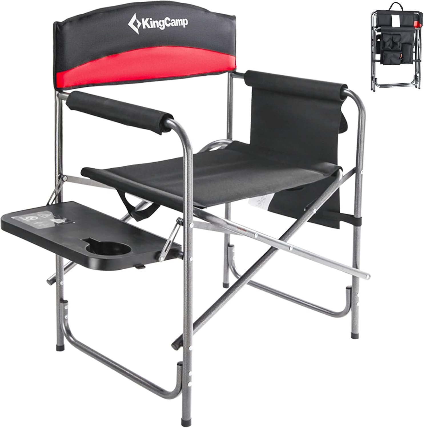Oversized Directors Camping Chair Foldable Red