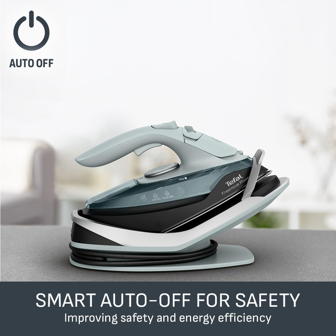 Cordless Steam Iron 2600W 220g Steam Boost Ceramic Soleplate Auto Off