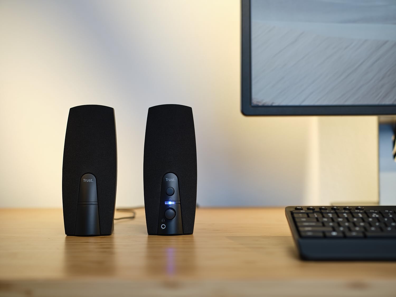 PC Computer Speakers USB Powered Stereo 3.5mm Desktop Audio