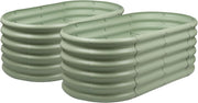 Raised Garden Bed Set 2 Steel Planter 120x60x45cm