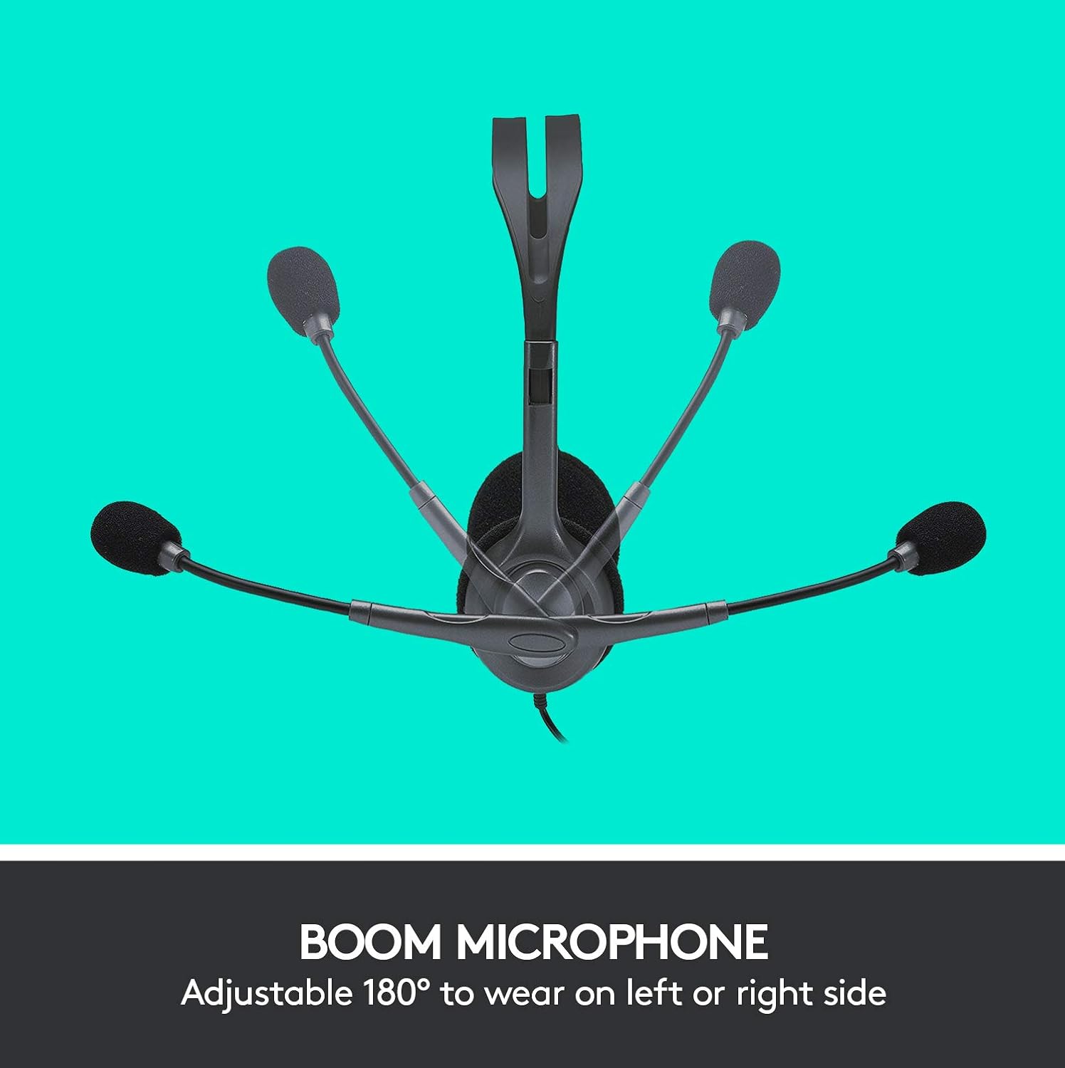 Wired Stereo Headset With Noise Cancelling Mic 3.5mm