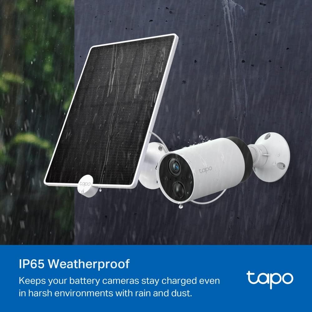 4.5W Solar Panel Camera Charger IP65 4m Cable Adjustable