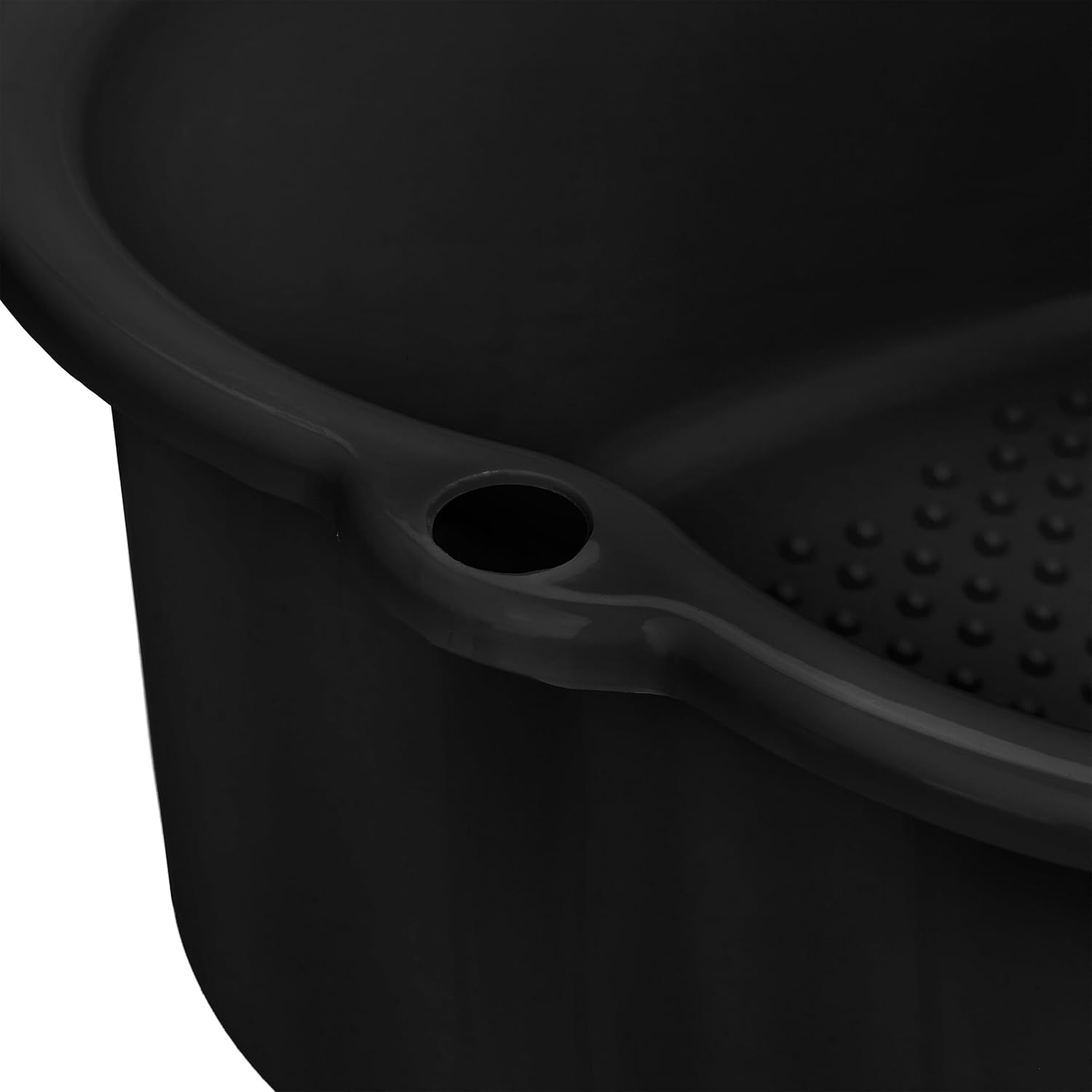 Foot Bath Basin Pedicure Spa Tub Massage Nubs Compact Black
