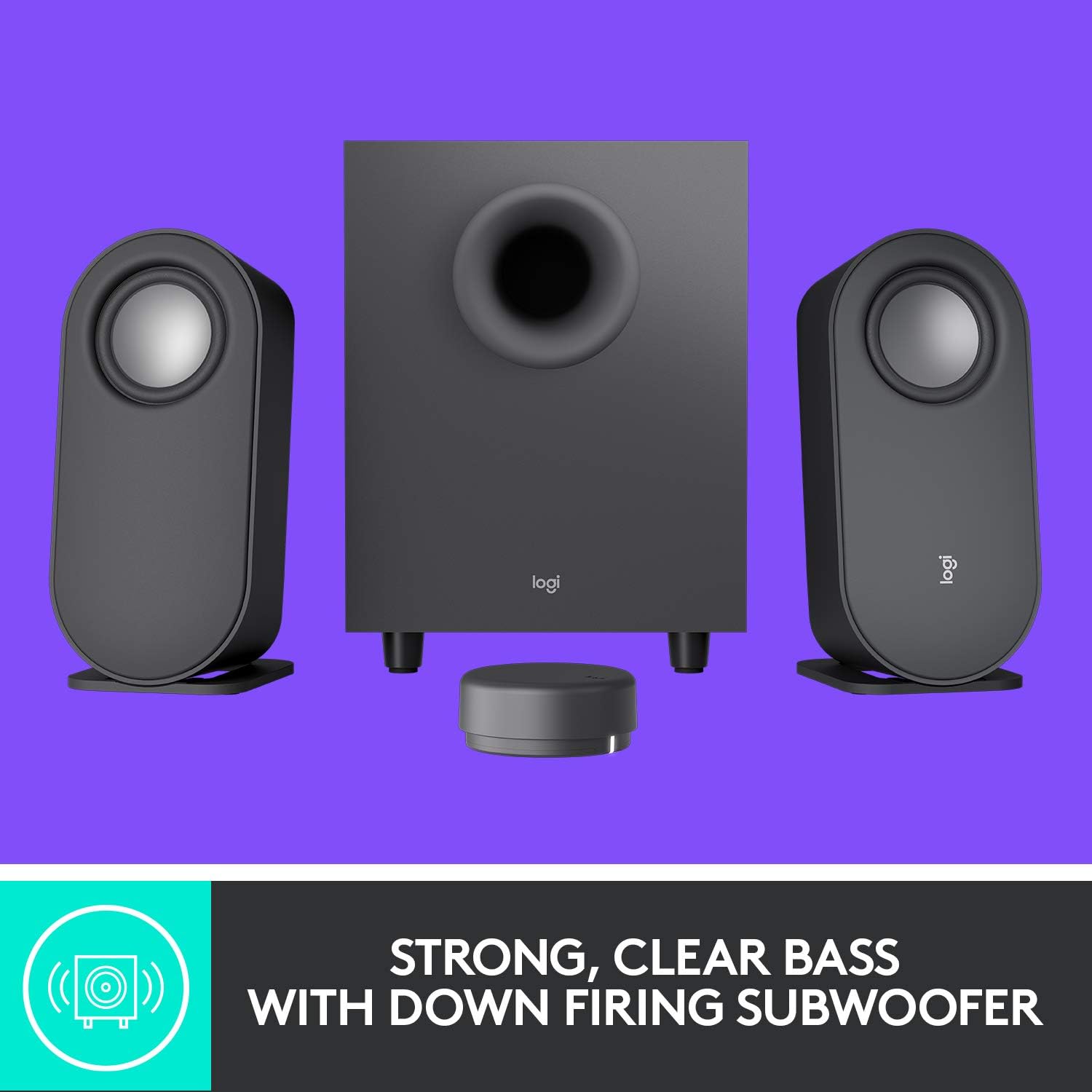 Bluetooth PC Speakers with Subwoofer 40W Stereo USB AUX Control
