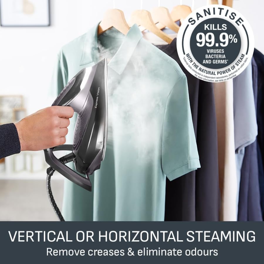 Steam Generator Iron 7 Bar 500g Steam Boost 1.8L Tank Fast Heat