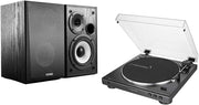 Automatic Turntable with Active Speakers Package Black