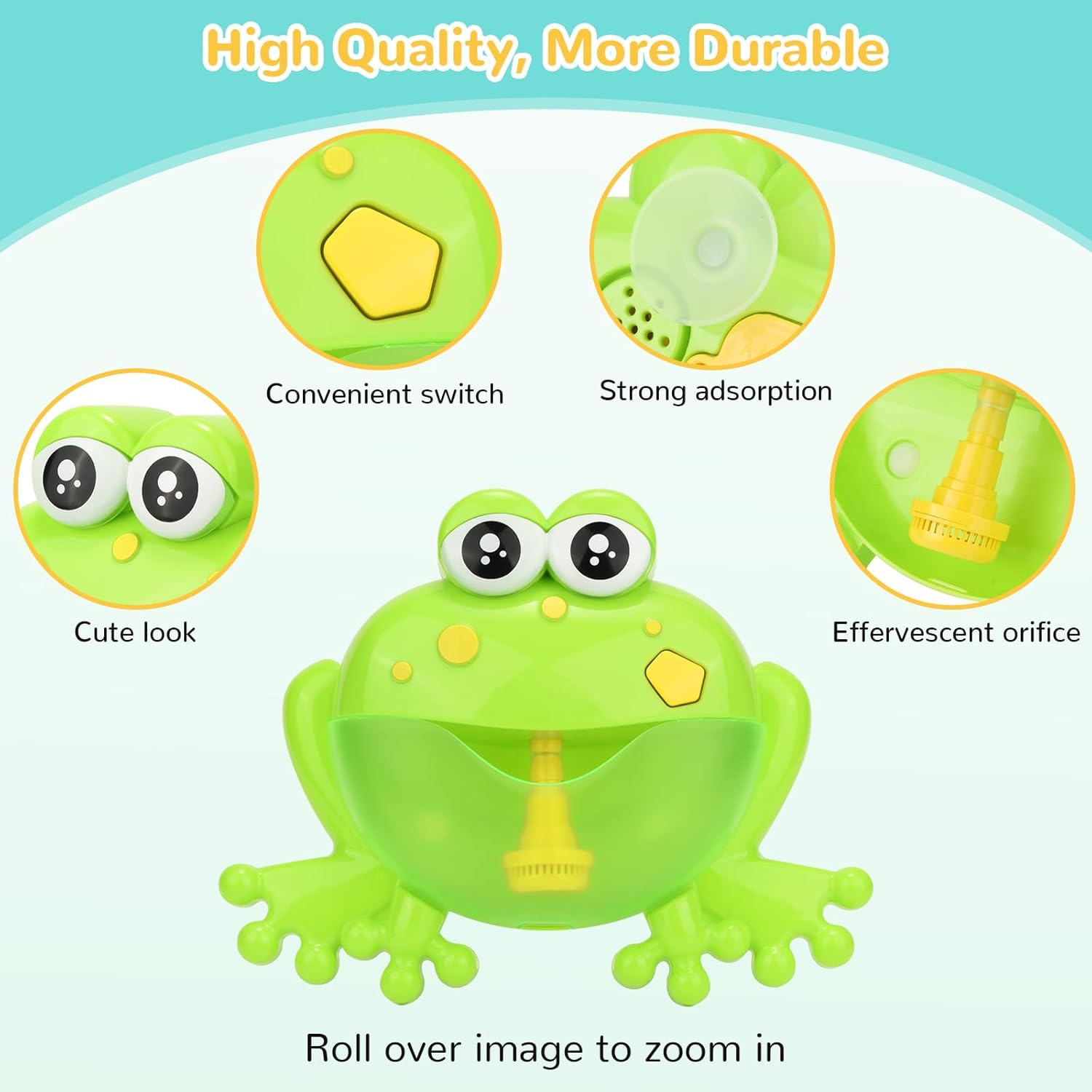 Frog Bath Bubble Toy LED Music Automatic Bubble Maker
