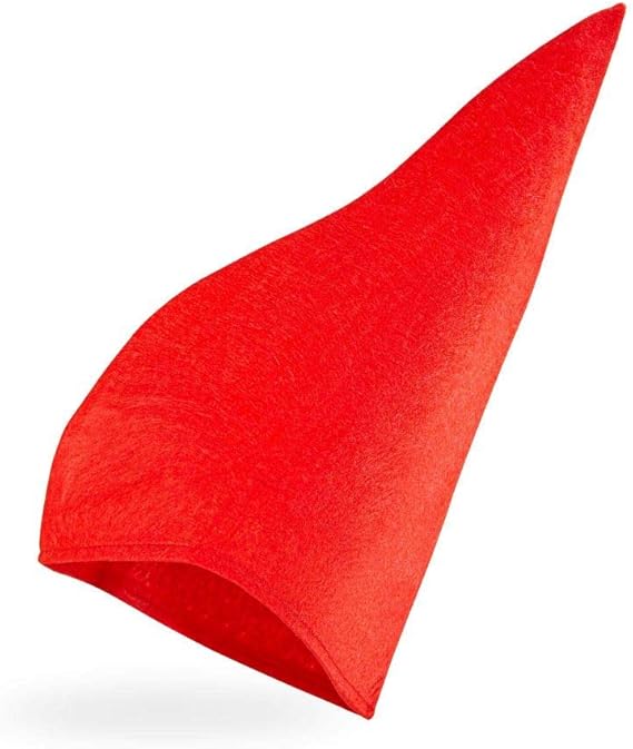 Red Gnome Hat Costume Elf Fairy Tale Christmas Party Cosplay