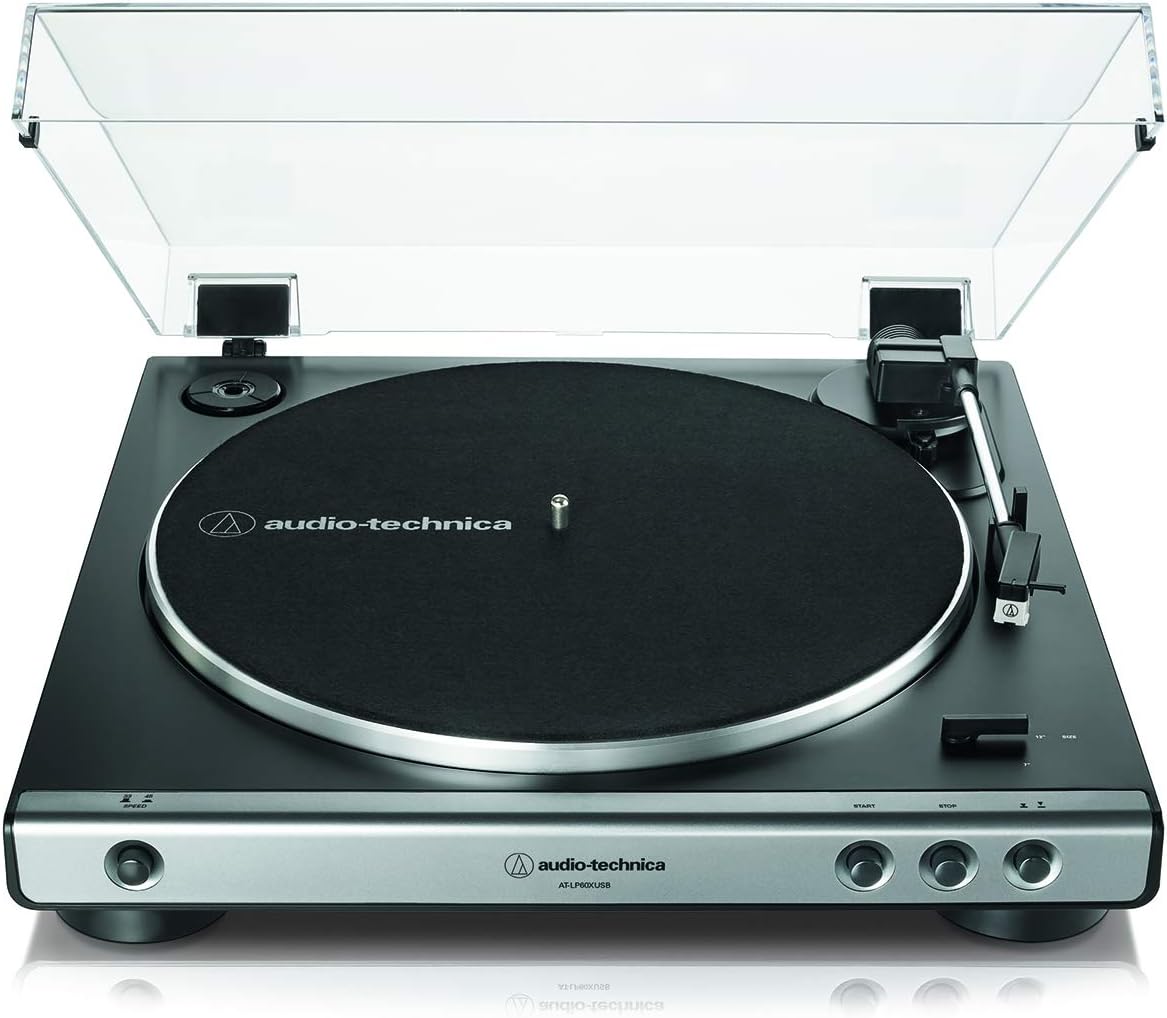 Belt-Drive Turntable with Maple Speakers Package – Stereo Vinyl Player