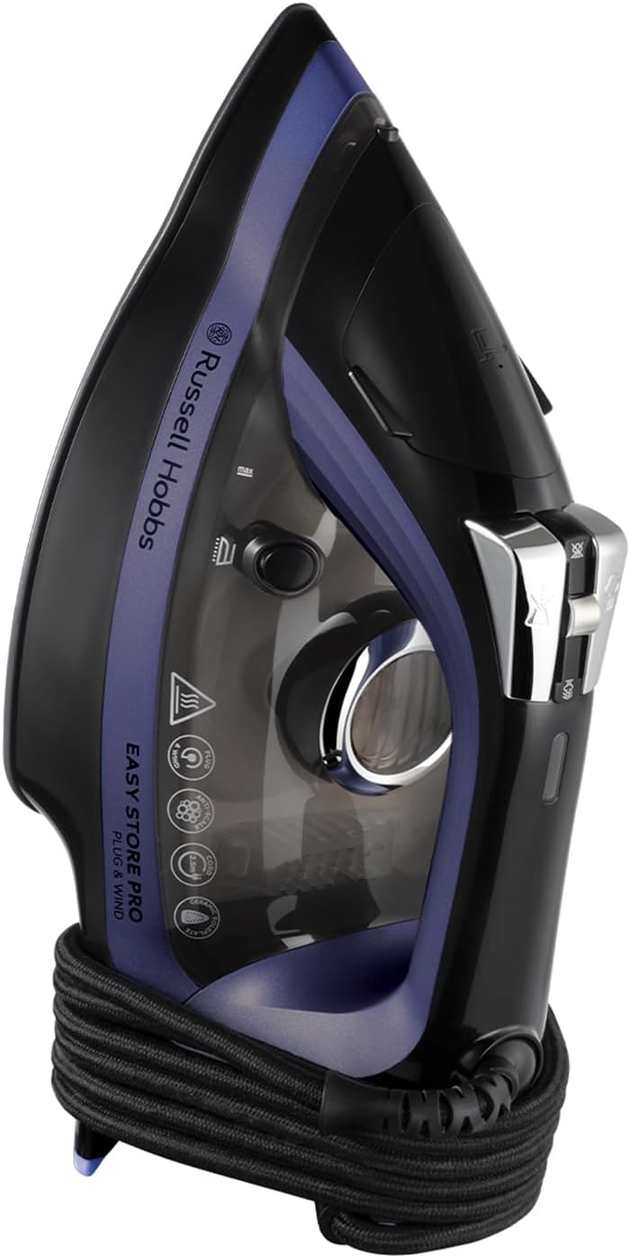 2400W Steam Iron 200g Steam Boost Ceramic Soleplate One Temp