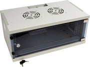 4U Wall Mounted Data Cabinet 19 Inch Glass Door 300mm