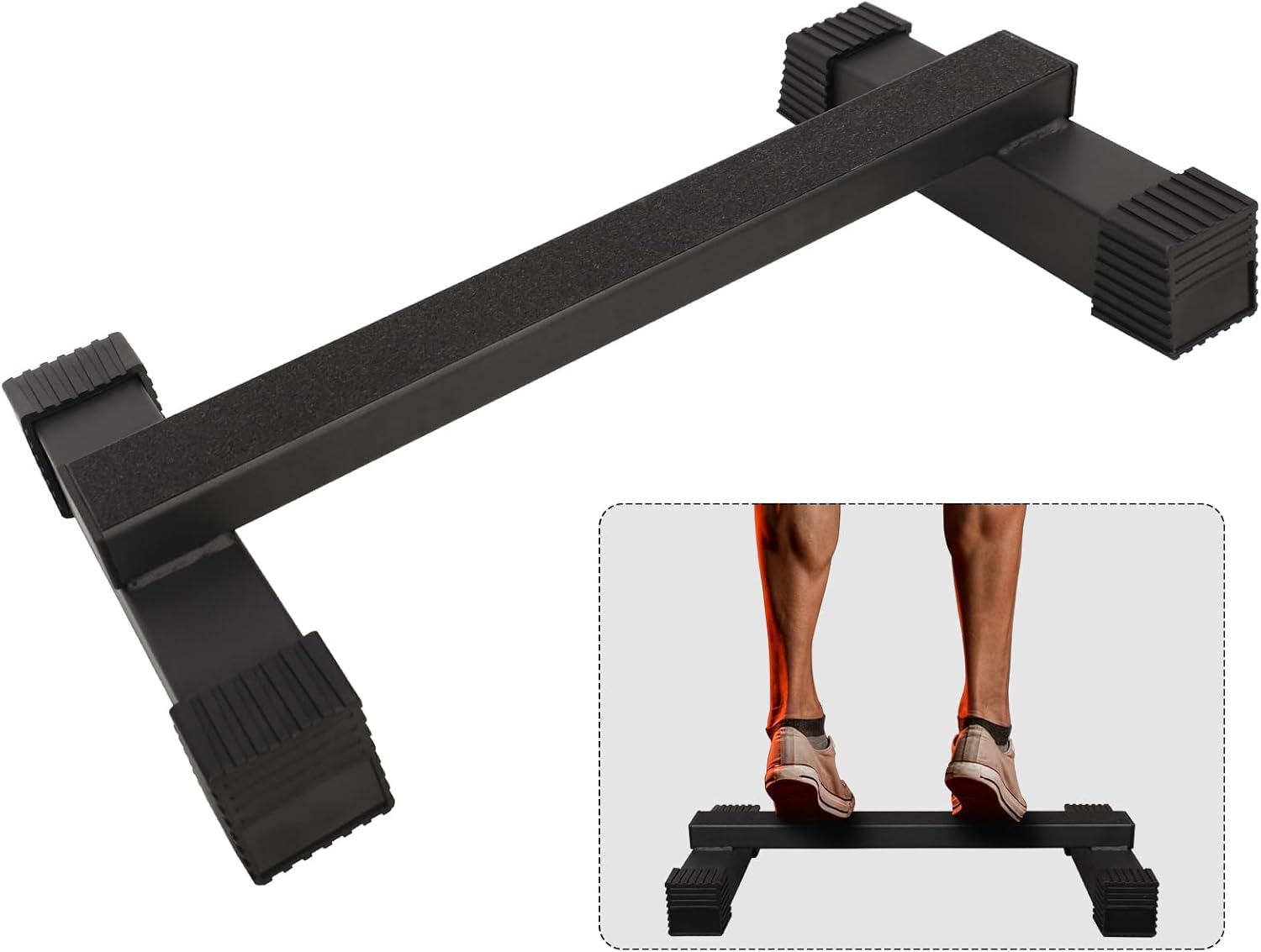 Steel Calf Raise Bar Squat Foot Block Calf Stretch Trainer