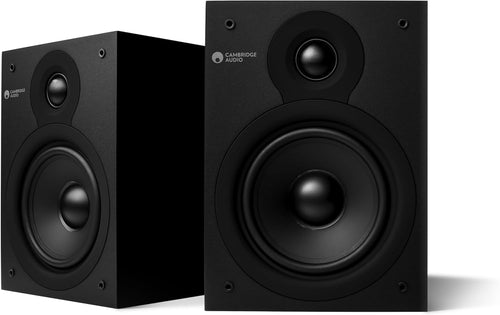 HiFi Bookshelf Speakers Pair Compact Passive Stereo Deep Bass