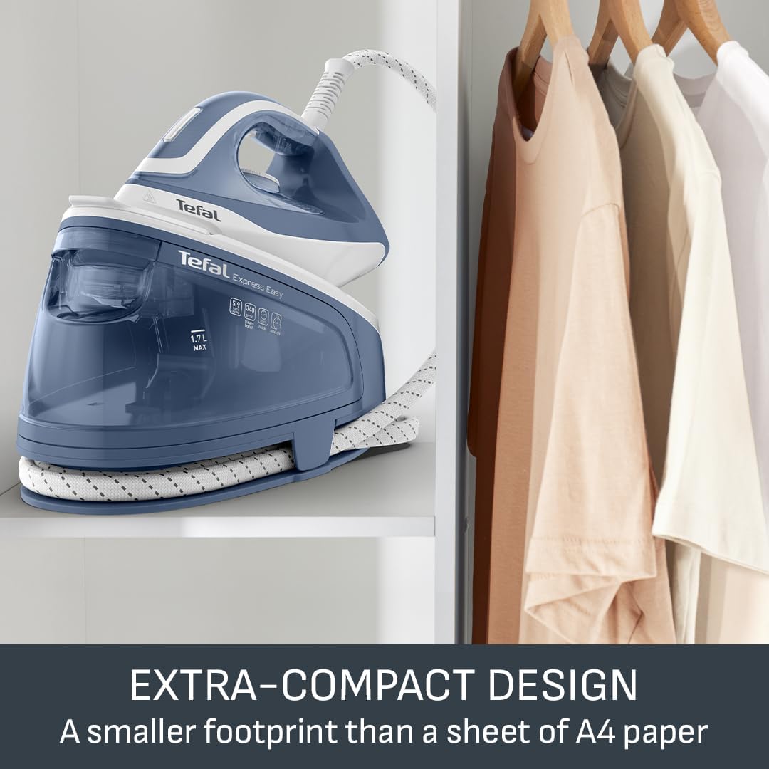 Steam Generator Iron 5.9 Bar 340g Steam Boost 1.7L Tank Fast Heat