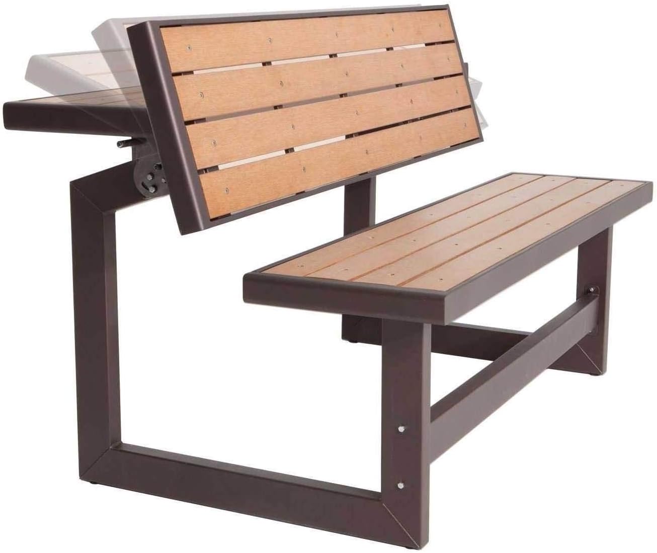 Convertible Garden Bench to Picnic Table Outdoor Seat 140cm