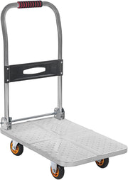 Heavy Duty Foldable Flatbed Trolley 150KG Steel Cart