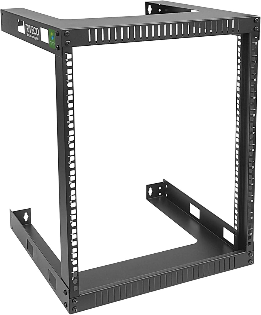 12U Wall Mount Open Frame Server Rack 19 Inch Steel