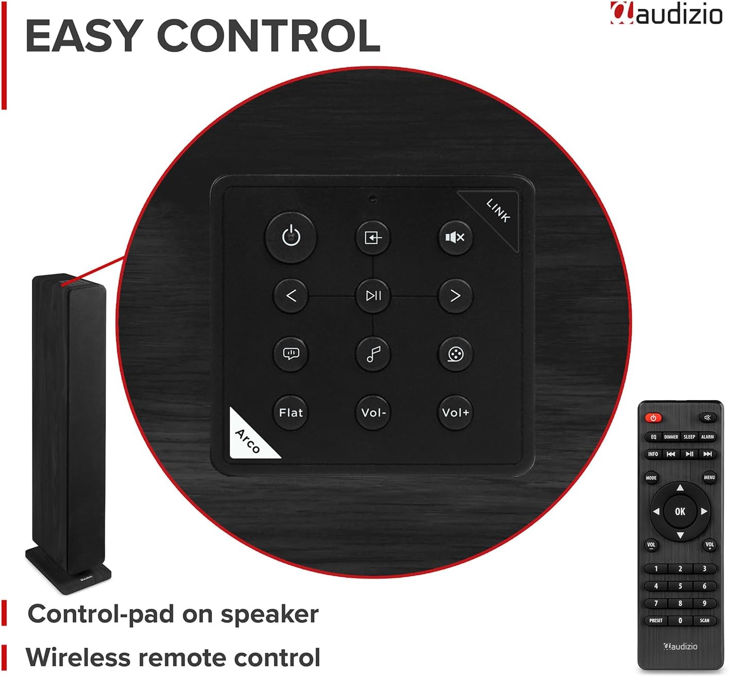 Floor Standing Bluetooth Speakers 320W HiFi Tower Stereo System