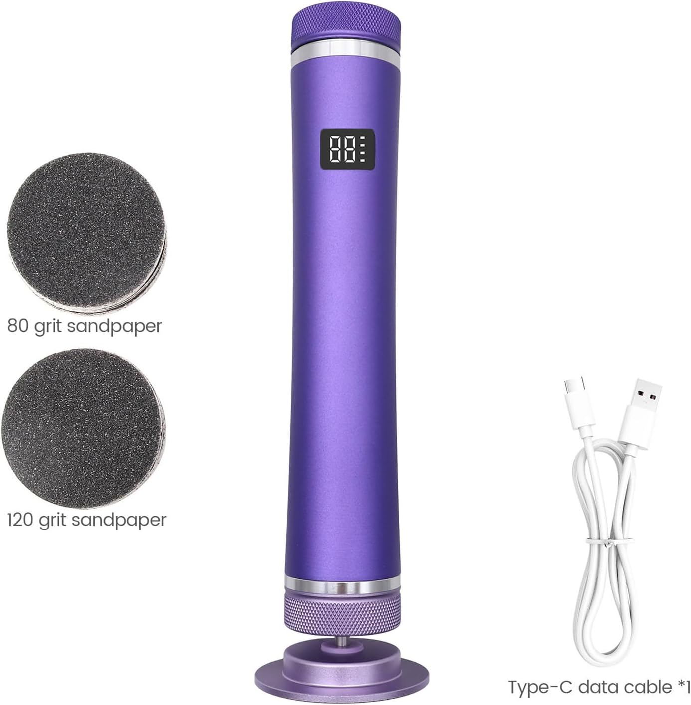 Electric Callus Remover Rechargeable 12 Speed Foot Grinder Kit