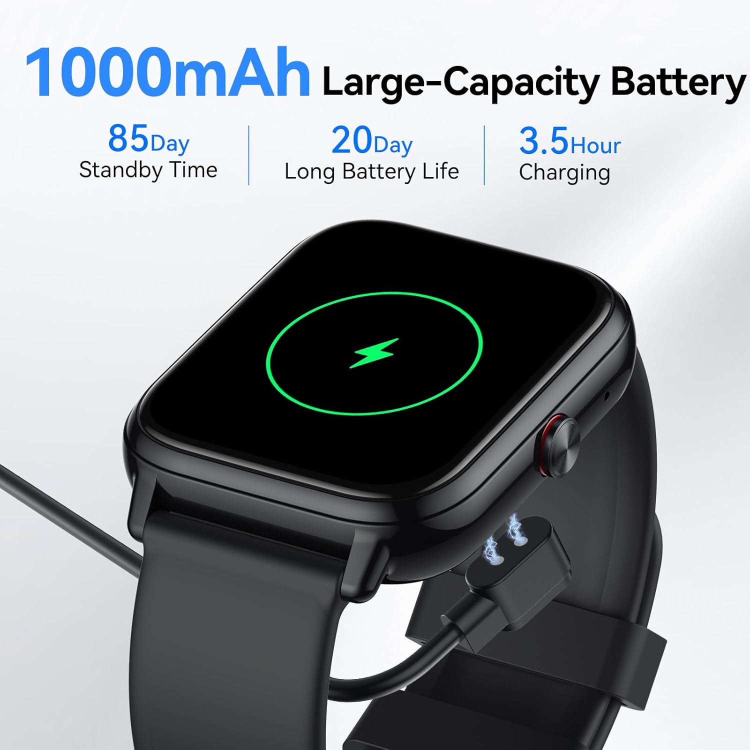 Smart Watch Bluetooth Call 20 Day Battery Fitness Tracker