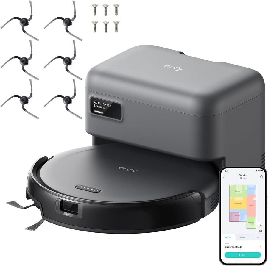 Robot Vacuum Self Empty 4000Pa LiDAR Mapping Ultra Slim Auto Clean