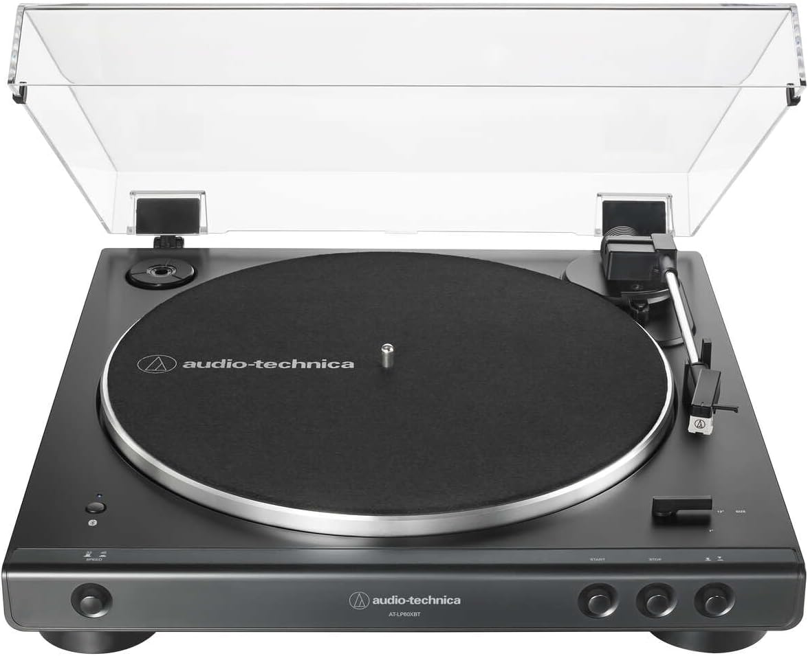 Bluetooth Automatic Vinyl Record Player Turntable 33/45RPM Built-In Preamp
