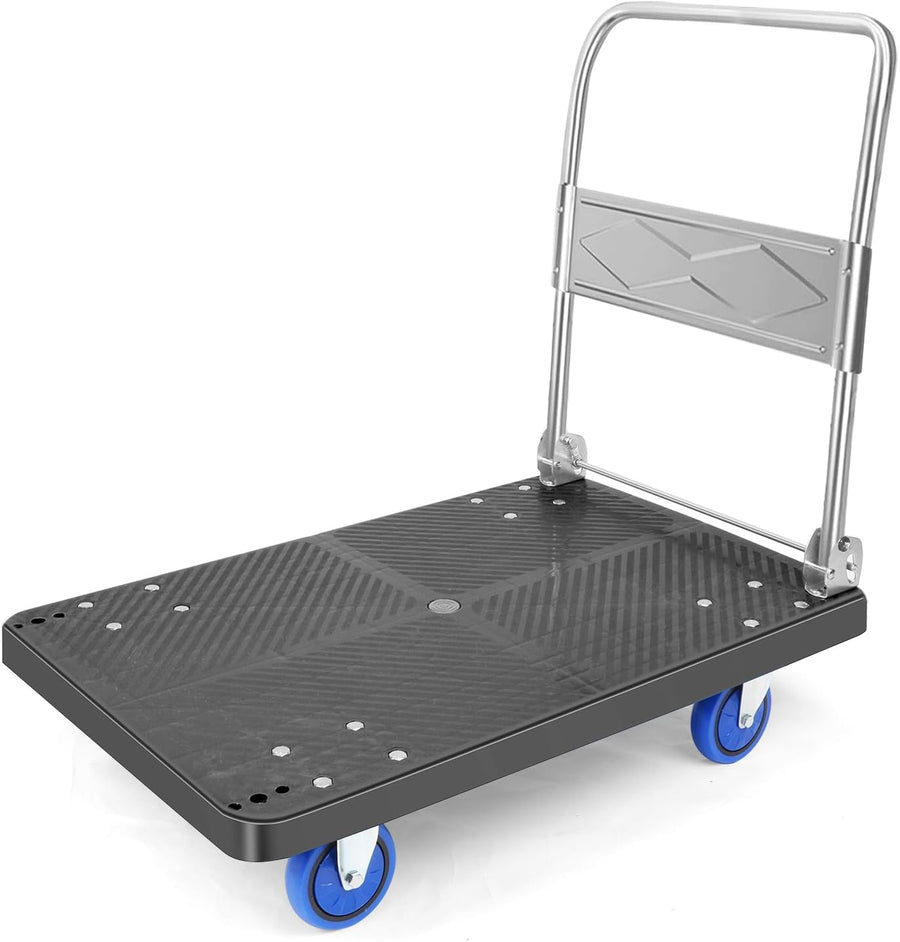 150KG Folding Platform Trolley Flatbed Sack Truck Cart